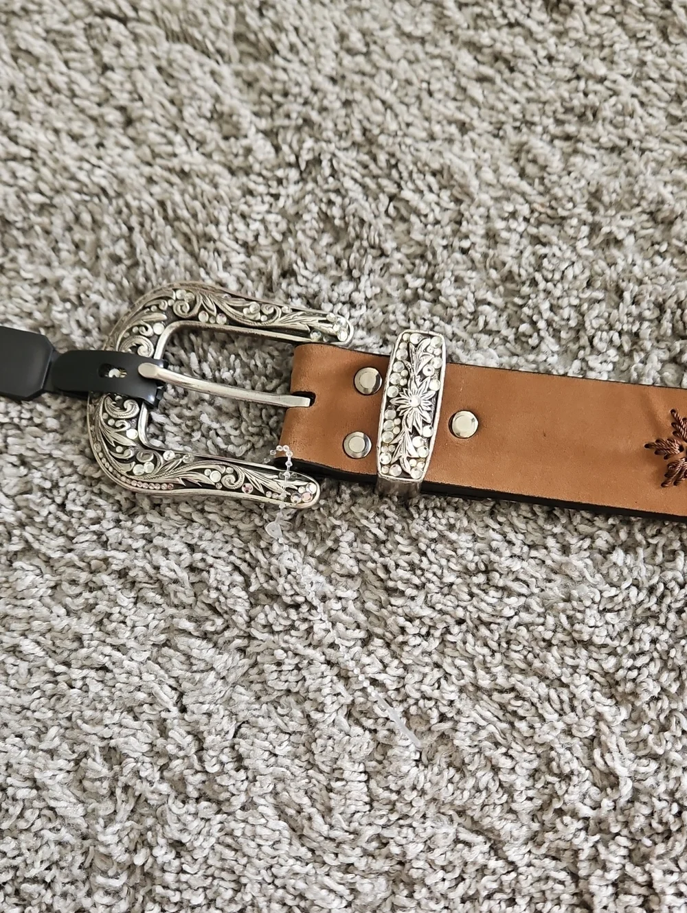 Nocona Genuine Leather Brown Belt S